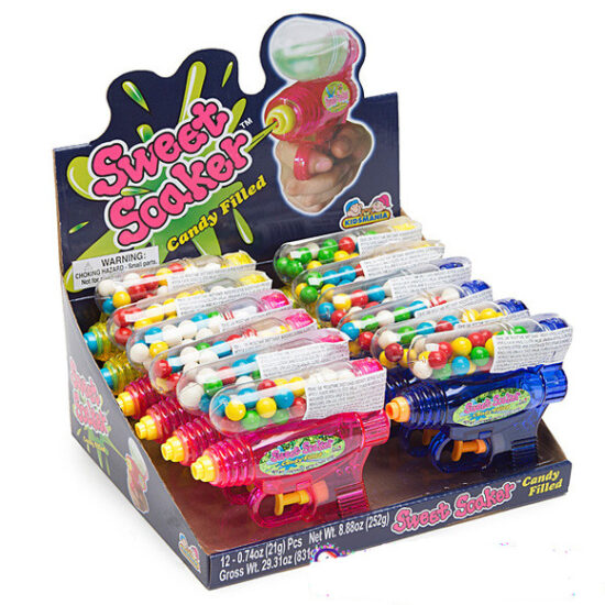 Kidsmania Sweet Soaker Wasserpistolen mit süßen Perlen 12 Stück im Display 