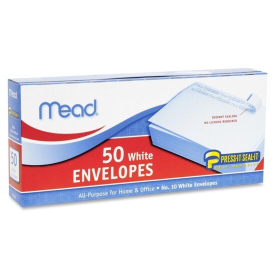 Mead White Envelopes 50ct