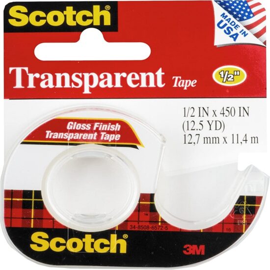Scotch Transparent Tape 12.5yrd