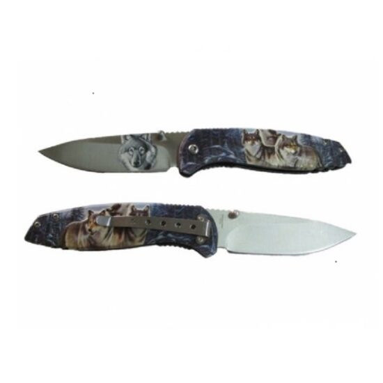 8'' UV PRINTED ABS SPRING ASSISTED FOLDING KNIFE