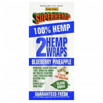 SUPER HEMP WRAPS BLUEBERRY PINEAPPLE 25/2CT