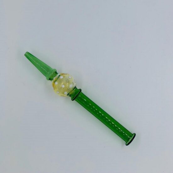 7.5'' Colored Honeycomb Ball & Tube Glass Nectar Straw
