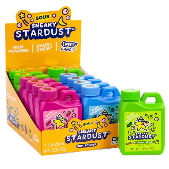 Sour Sneaky Stardust Gum Power 12ct