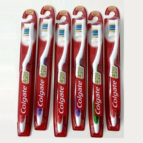 Colgate Extra Clean Medium Tooth Brush 6ct
