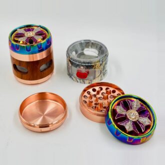 New Rainbow Metal and Wooden Grinder with Drawer 62*70mm