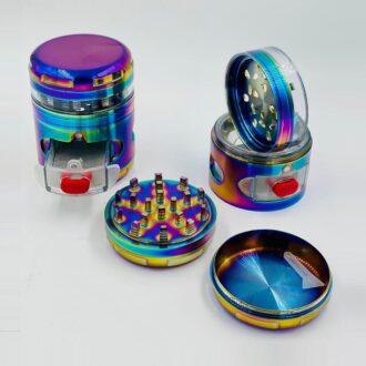 Titanium Herb and Spice Rainbow Grinder with Drawer 63*80mm