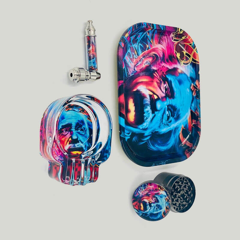Deluxe All-In-One Stash Bag Kit: Grinder-Rolling Tray-Rolling Papers & More  Accessories - Mr. Purple - Glass Water Pipes, Bongs, RAW Cones/Papers, And  Much More