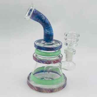 6 Inch Worked Wig Wag Water Pipe