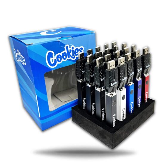 Cookies Square Vape Pen Battery Display 20ct 500mah