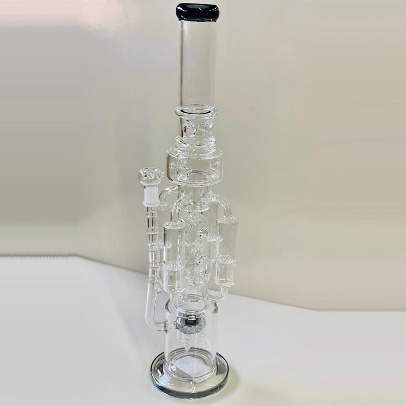 24" Brilliant Showerhead Perc Recycler Water Pipe
