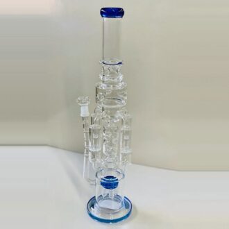 24" Brilliant Showerhead Perc Recycler Water Pipe