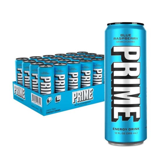 Prime Energy Hydration Drink Blue Raspberry 12oz/24cans