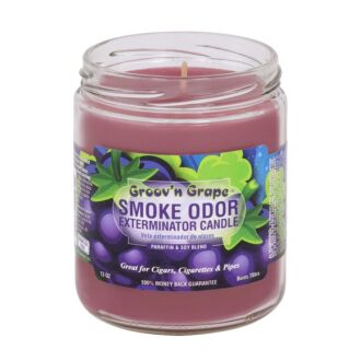 Groov'n Grape Smoke Odor Exterminator Candle 13oz