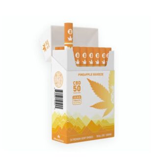 Mountain CBD Hemp Smokes Pineapple Squeeze 0% Nic 50mg/10ct
