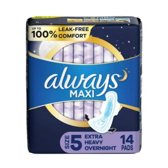 Always Maxi Overnight Pads Wings Size 5 14ct