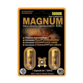 Magnum 5000k Gold Twin Pack Male Sexual Enhancement 24pk