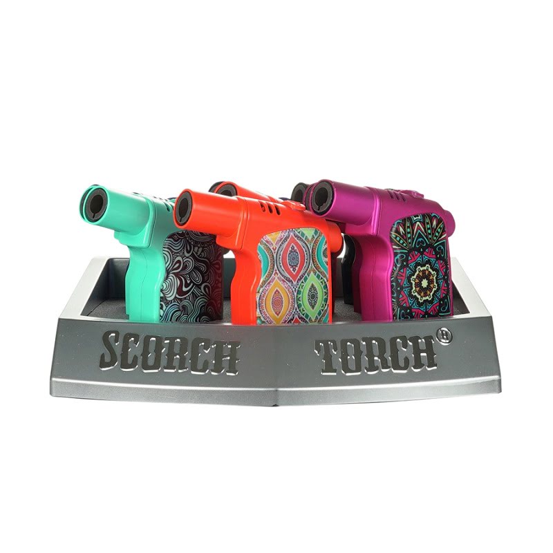 Scorch #61650 Torch /Gun Style Assorted Leopard & Mandala Designs 9ct -  Nimbus Imports