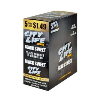 City Life 5F$1.29-Black Sweet 15/5ct