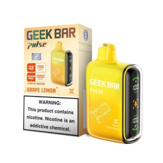 Geek Bar Pulse 15000 Grape Lemon Disposable Vape 5pcs/Pack
