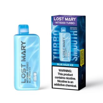 Lost Mary MT15000 Turbo Blue Razz Ice Disposable Vape 5pcs/Pack
